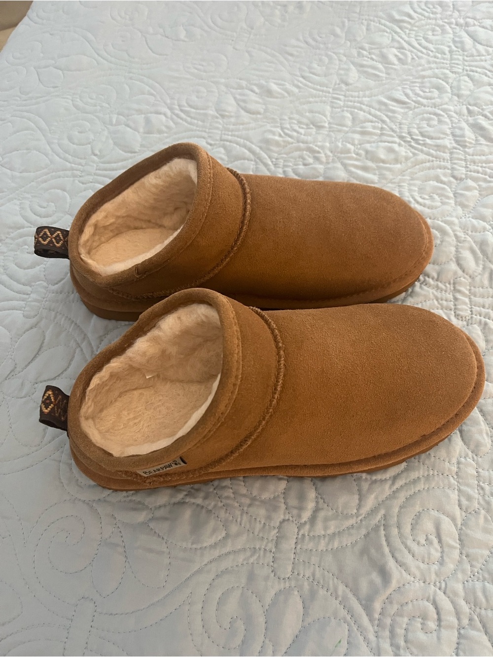 Bear paw Women Suede Slippers